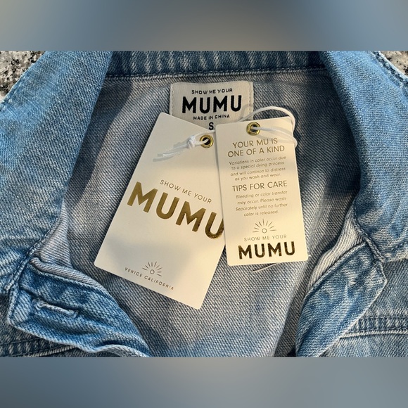 NWT Denim Romper from Show Me Your Mumu in Size Small - Picture 7 of 8